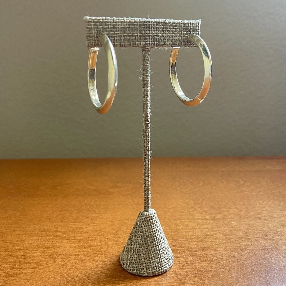 Sterling Silver Post Hoops